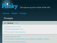 Plinky, un microblogging en busca de respuestas