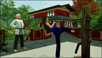 Aprende Kung Fu en Shang Simla con los Sims 3 Trotamundo