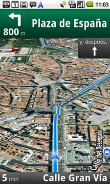 Google Maps Navigation para Android "ya habla"