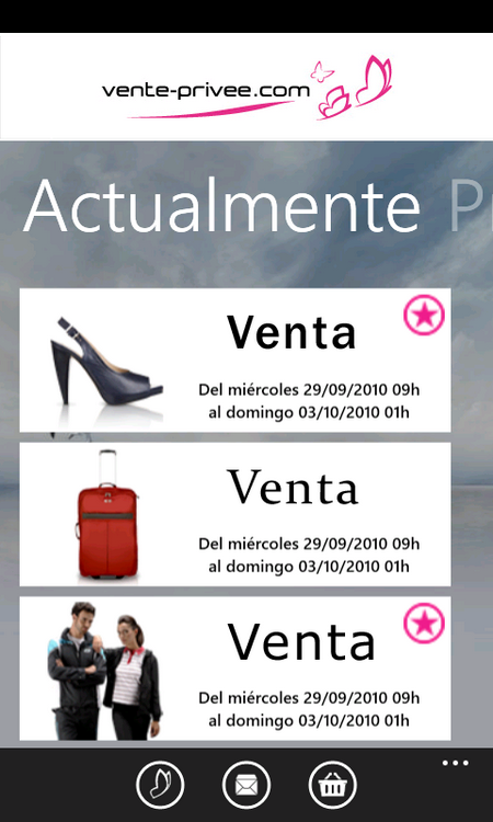 vente-privee.com ahora también disponible a través de Windows Phone 7