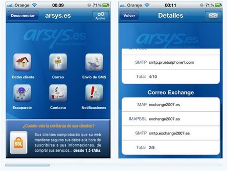 Arsys.es lanza una aplicación gratuita para iPhone