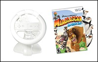 Volante + Madagascar Kartz para Wii