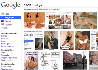 Google asocia fotos porno a Eroski
