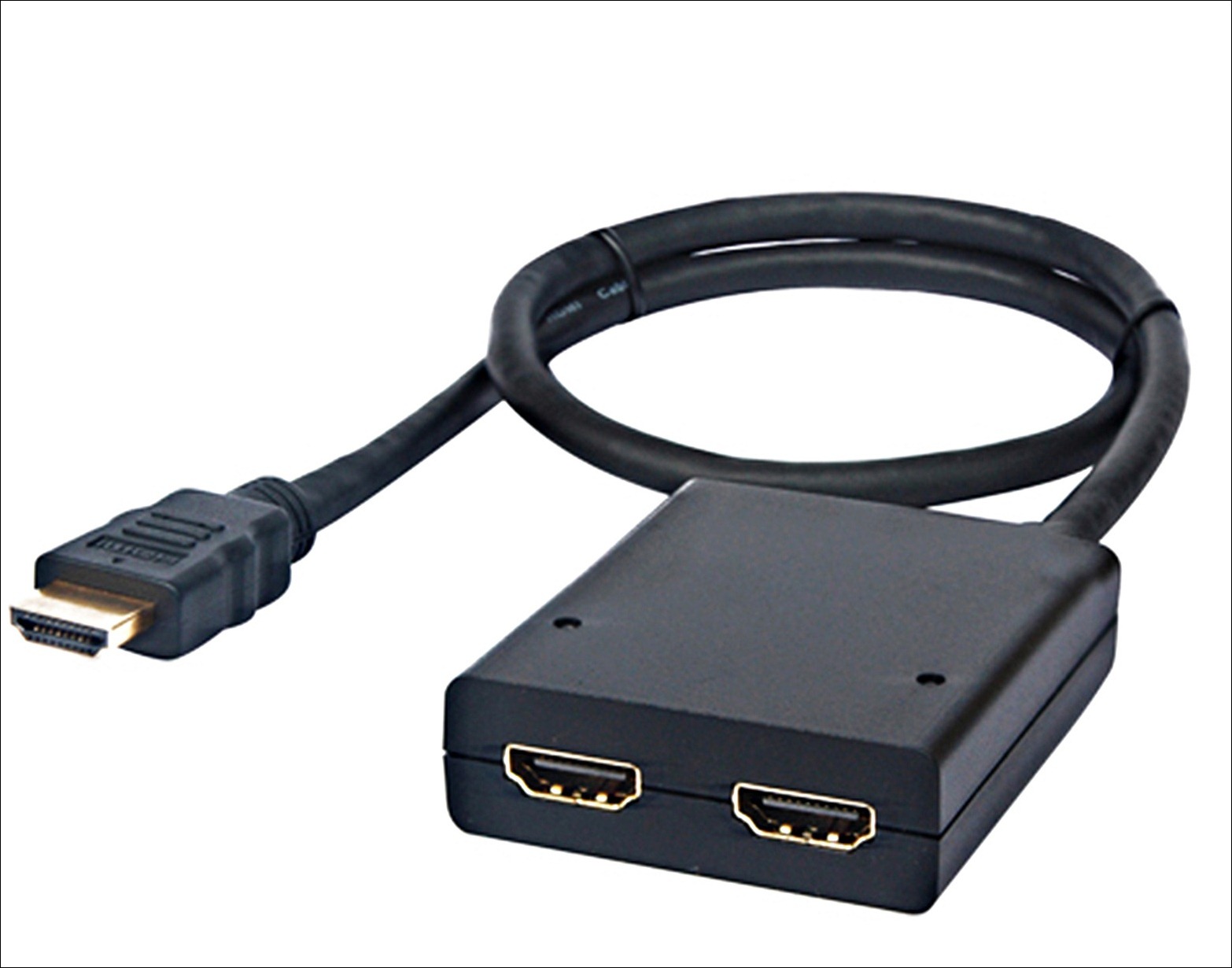 Duplicador HDMI de alta velocidad: Permite duplicar la señal de entrada  para dos pantallas - Economiza