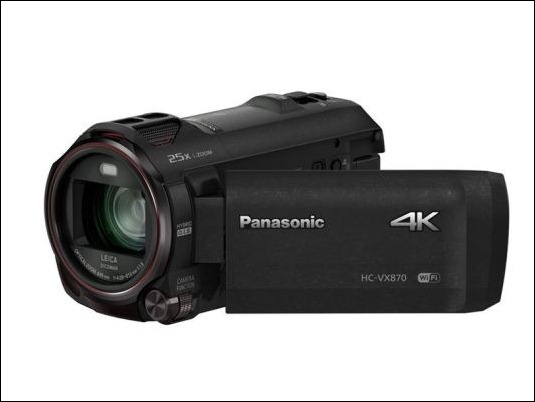 Panasonic amplía su gama de videocámaras domésticas 4K con la VX870